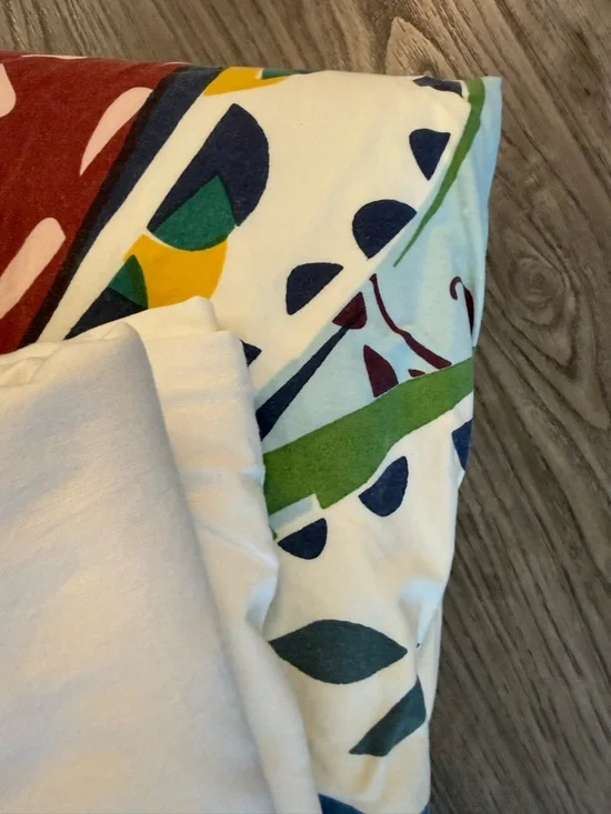 Anthropologie Multicolor Queen Duvet, Shams, Bedskirt and Matching Throw! - Picture 3 of 4